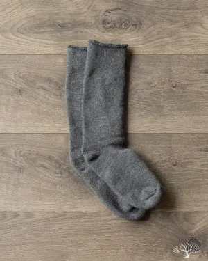 Alpaca Pile Sock - Grey