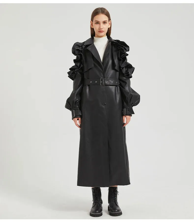 Antonio Long Ruffled Coat