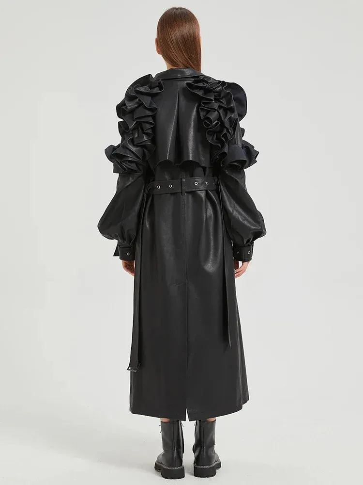 Antonio Long Ruffled Coat