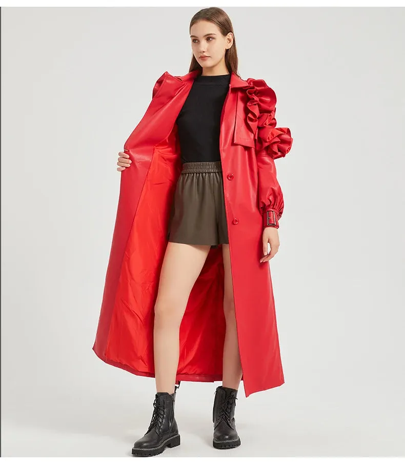 Antonio Long Ruffled Coat