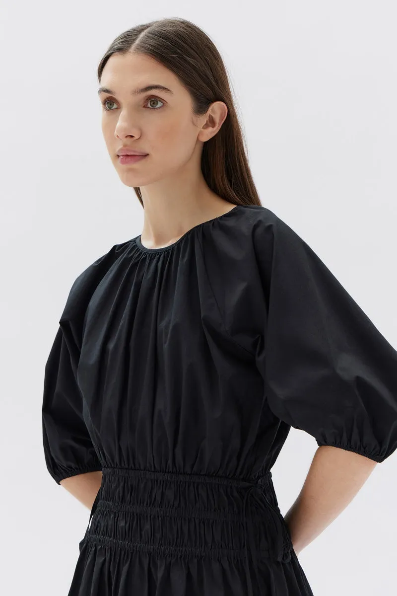 Assembly Label - Fleur Poplin Dress - Black