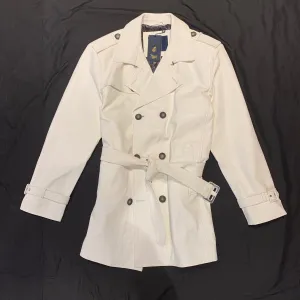 Barya NewYork White Lambskin Trench Jacket