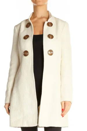 Beige Outerwear Coat