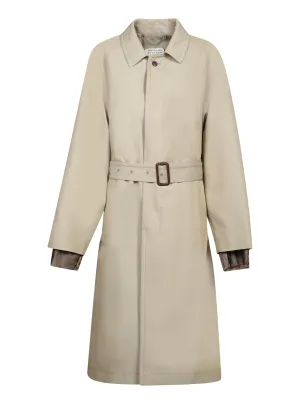 Beige Wool Over Trench