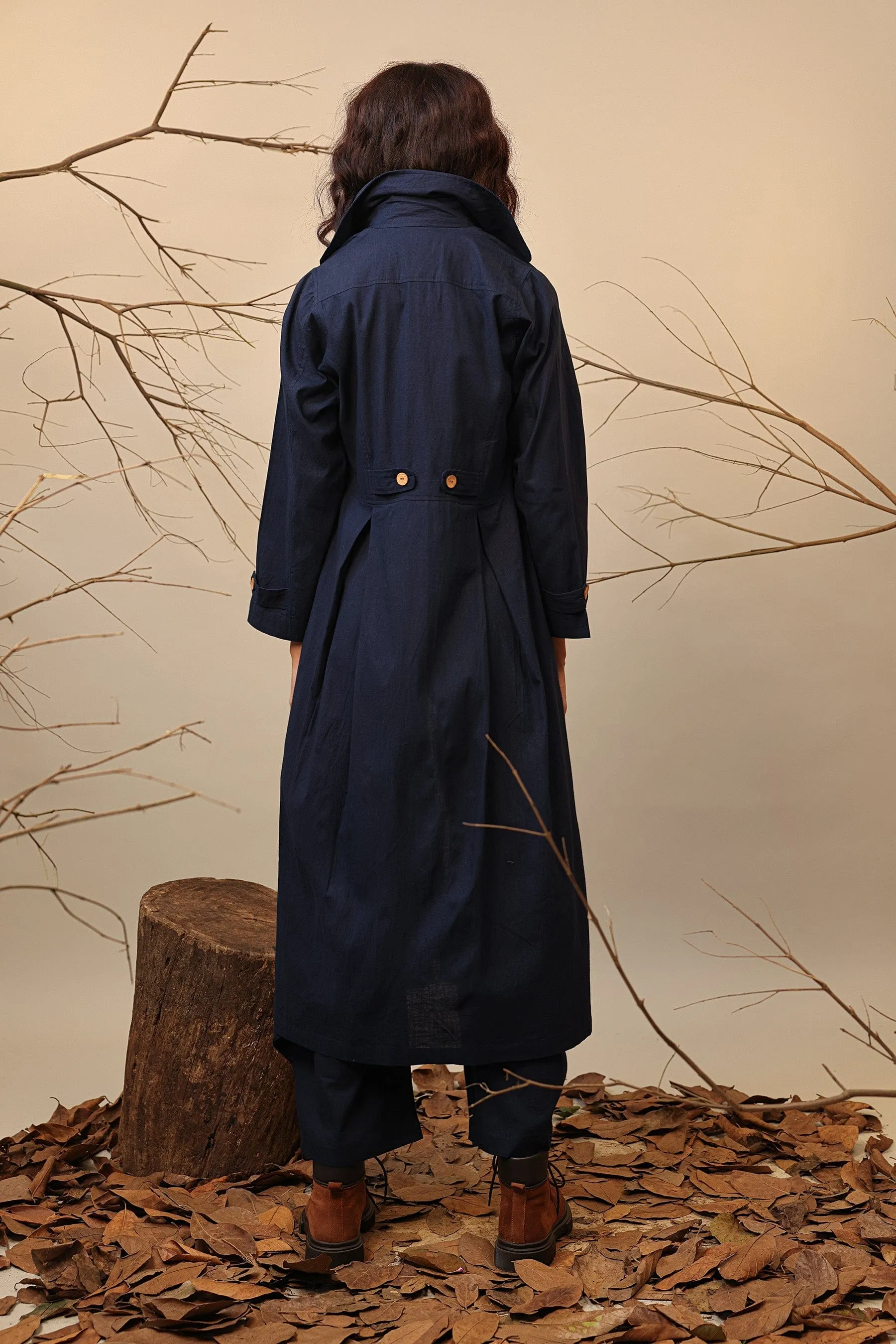 Blue Cali Trench Jacket