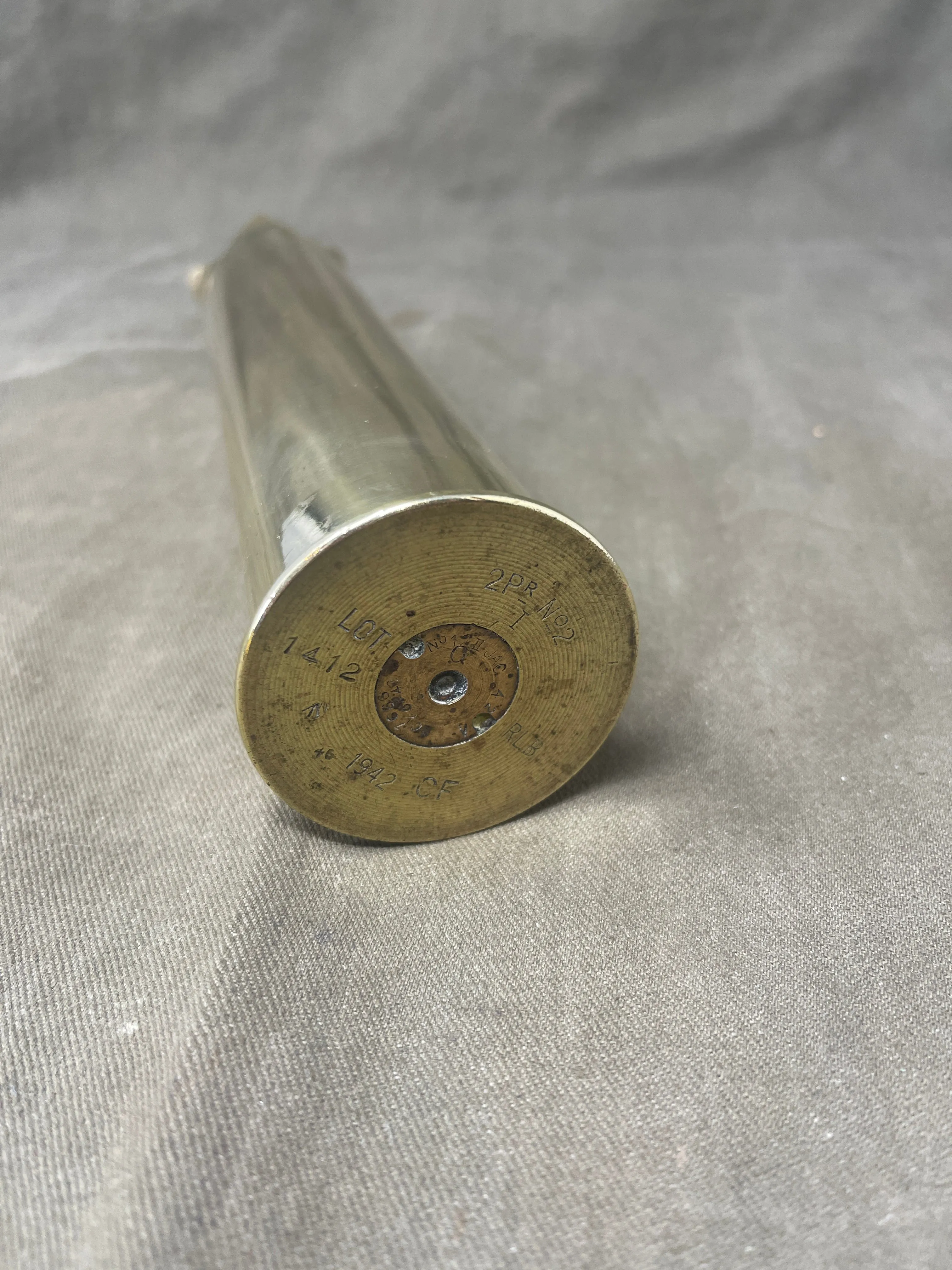 British 2Pdr No 2 RLB 1942 Dated Cartridge Case