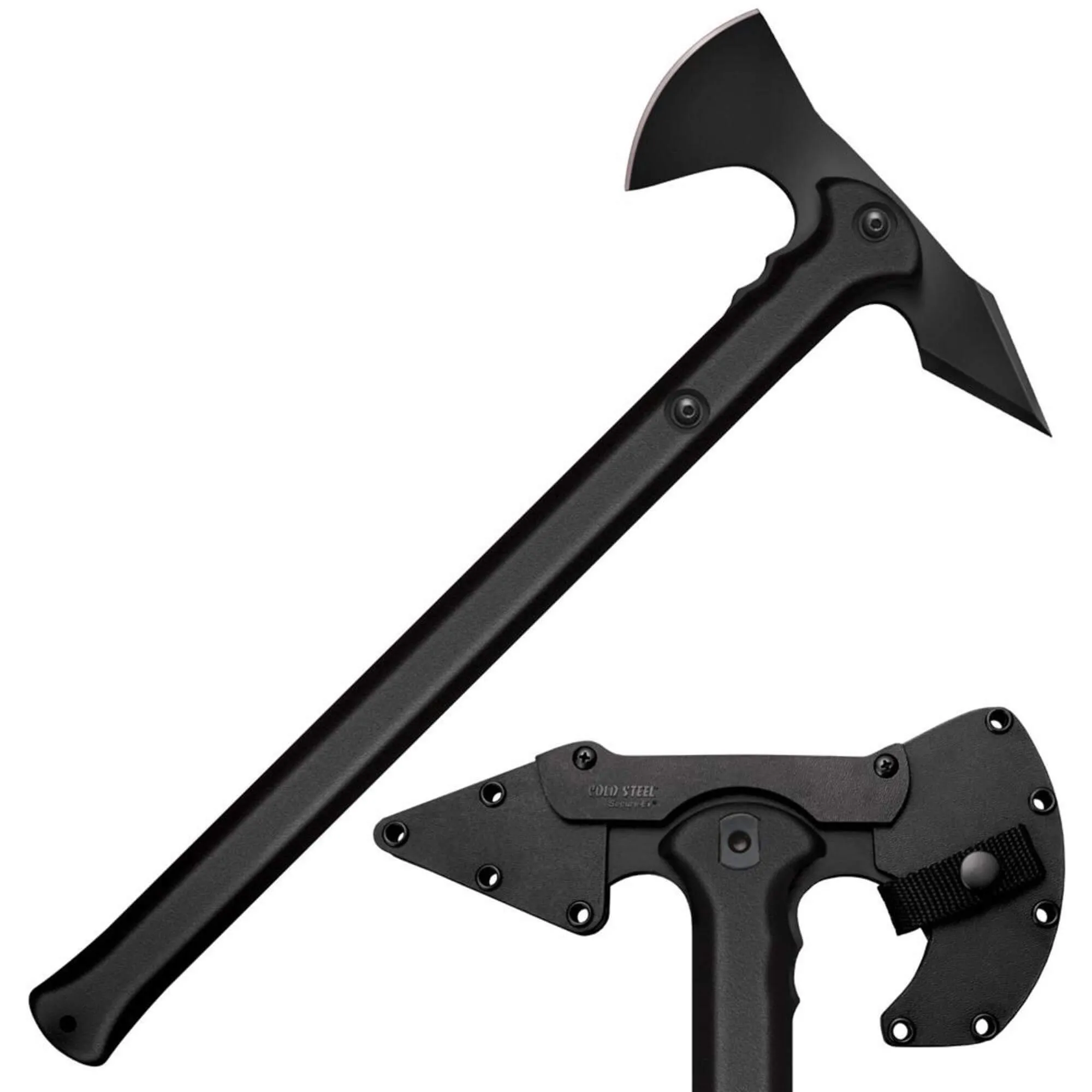 Cold Steel Trench Hawk - Black Drop Forged 1055 Carbon Steel Head, 19 inch | CS90PTH