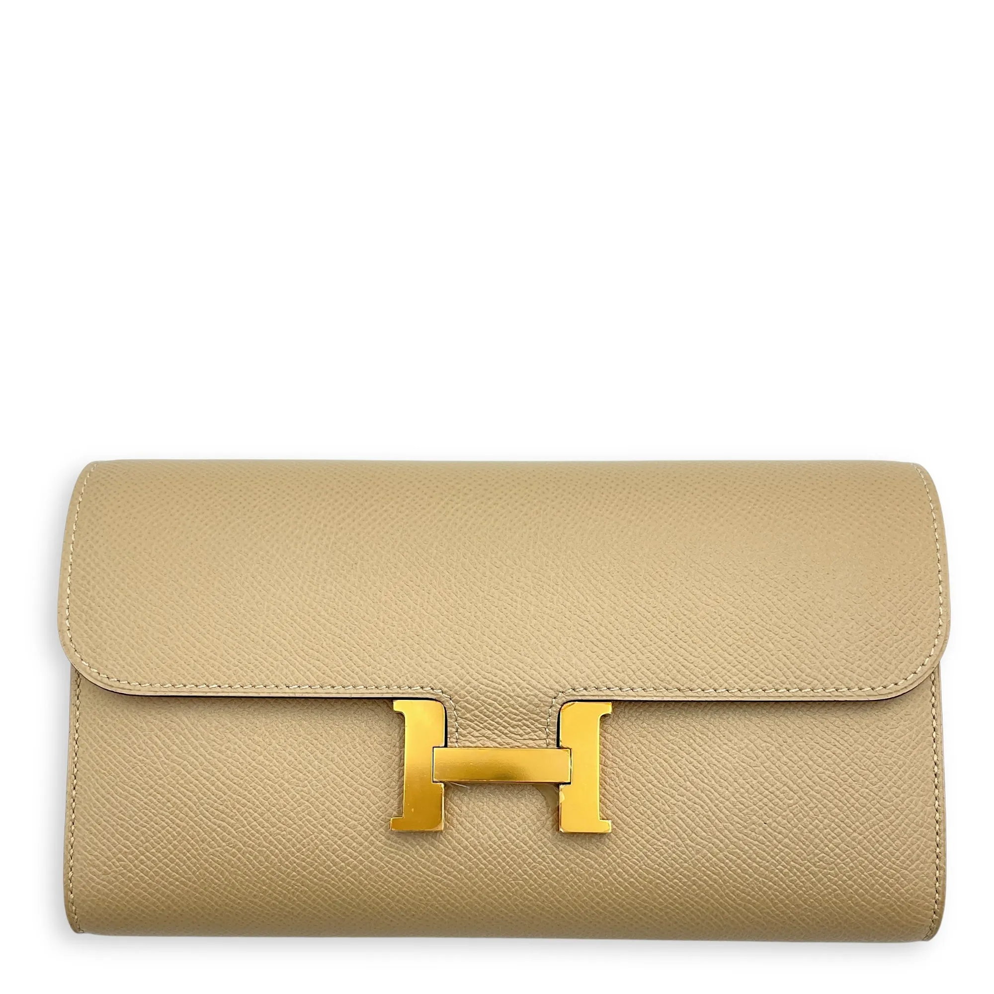 Constance Wallet Trench in Epsom, Gold hardware