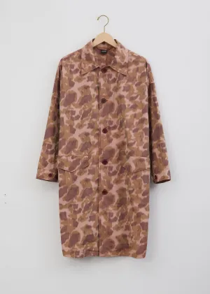 Cotton Blend Printed Trench