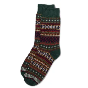 Cotton Fair Isle Socks