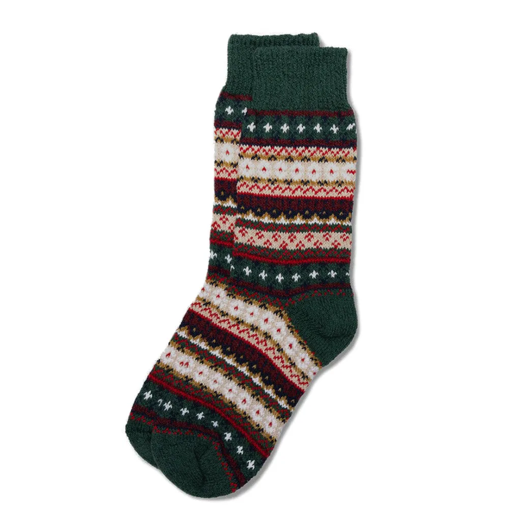 Cotton Fair Isle Socks