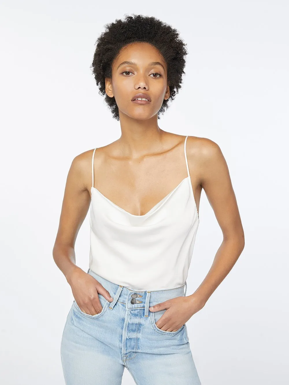 Cowl Cami -- Off White