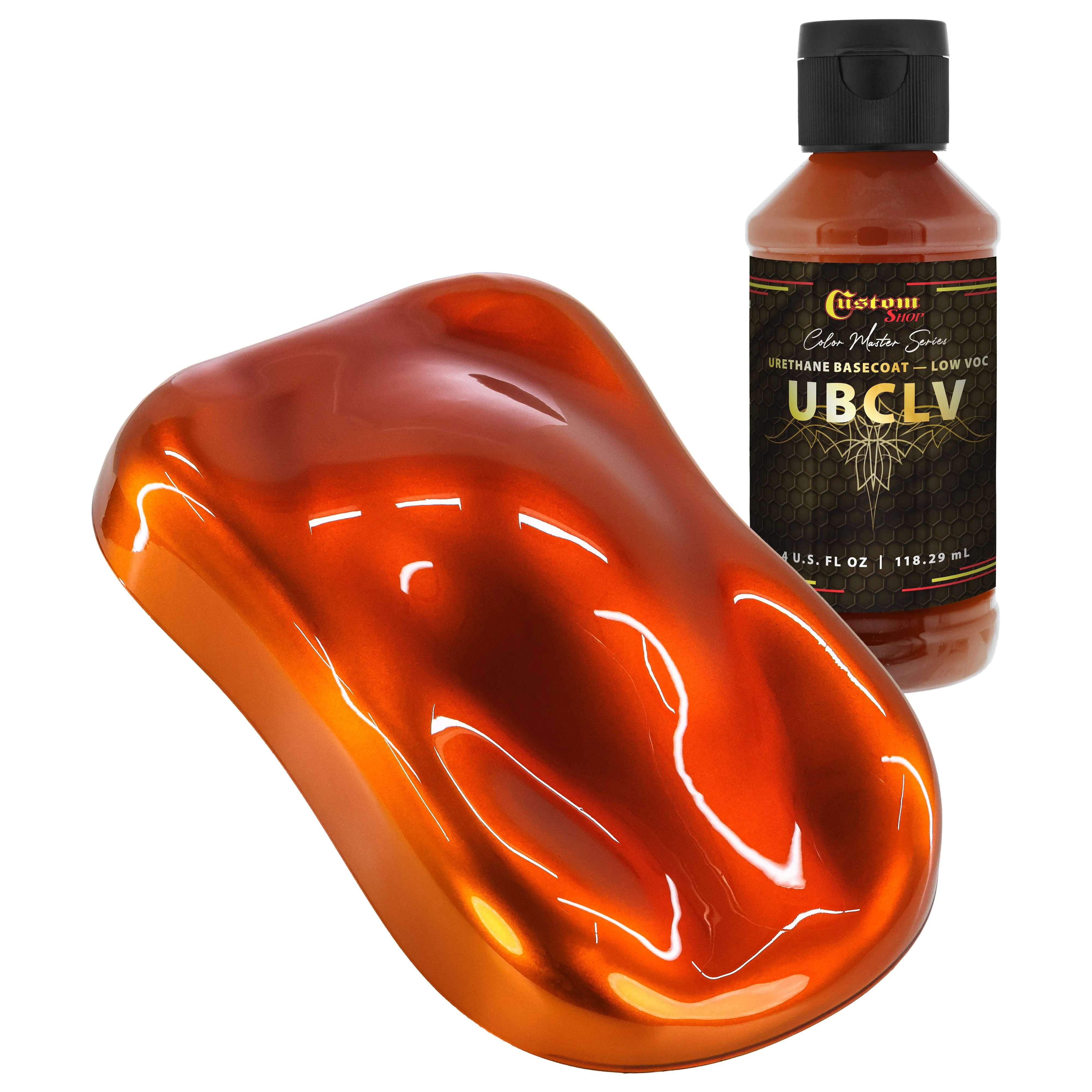 Custom Shop UCC Urethane Ultra Candy Concentrates - Orange Candy Concentrate- 4-Ounce Bottle