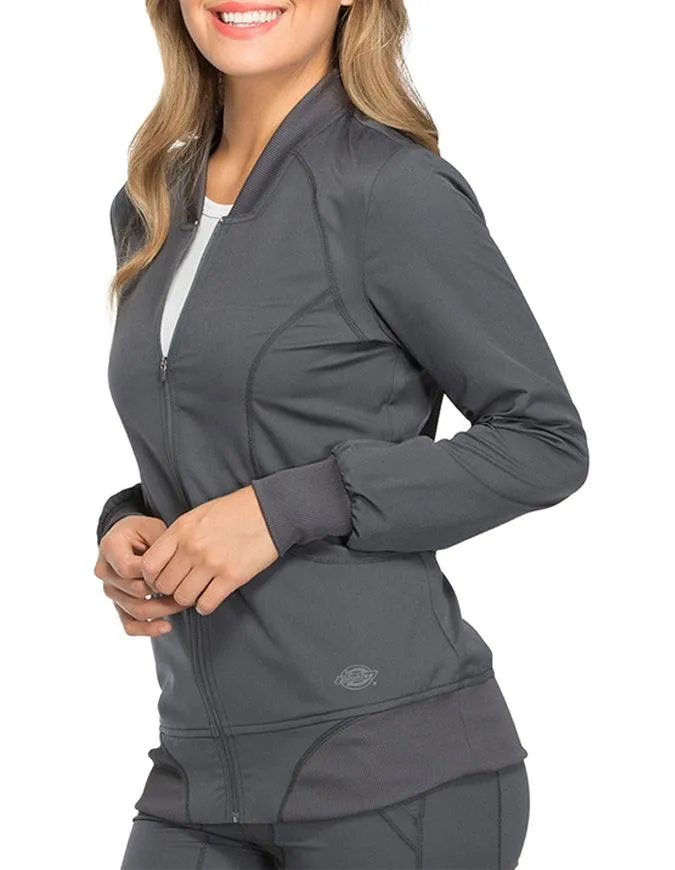 Dickies Dynamix 25.5 Inch Women's Zip Front Warm-up Jacket