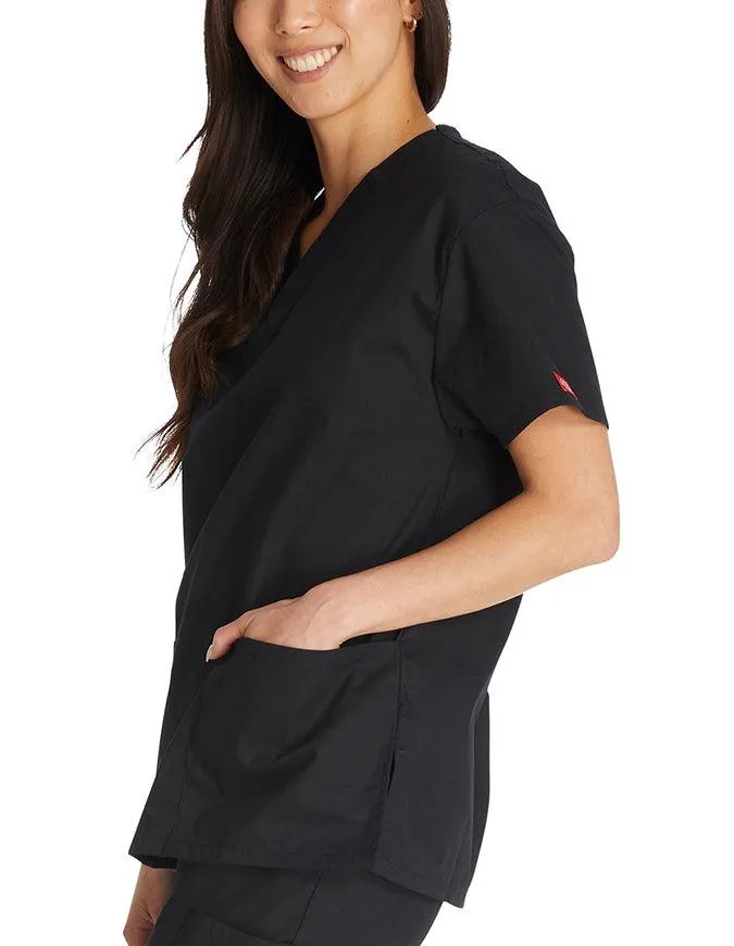 Dickies EDS 27 Inch Women's V-Neck Scrub Top