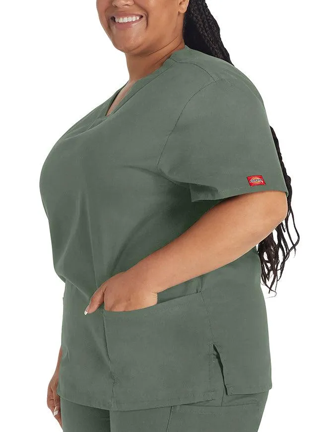 Dickies EDS 27 Inch Women's V-Neck Scrub Top