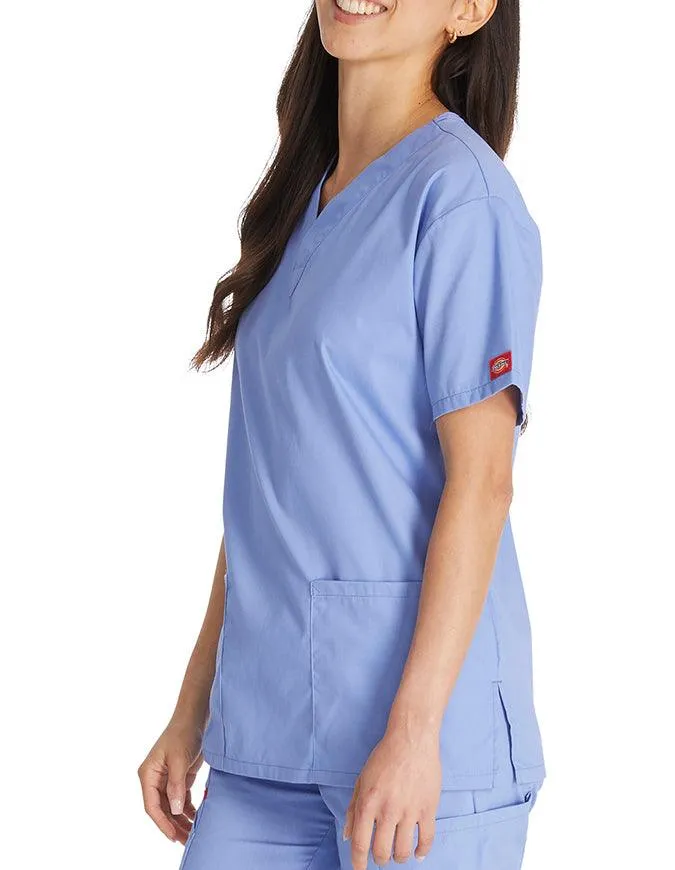 Dickies EDS 27 Inch Women's V-Neck Scrub Top