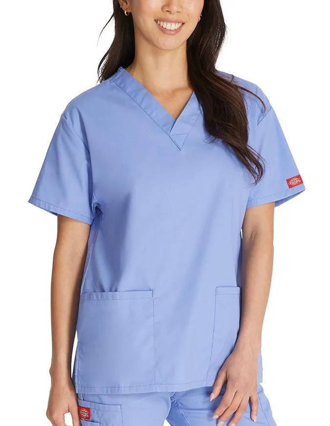 Dickies EDS 27 Inch Women's V-Neck Scrub Top