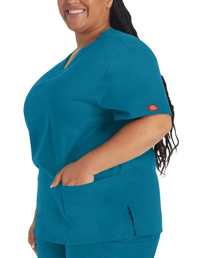 Dickies EDS 27 Inch Women's V-Neck Scrub Top