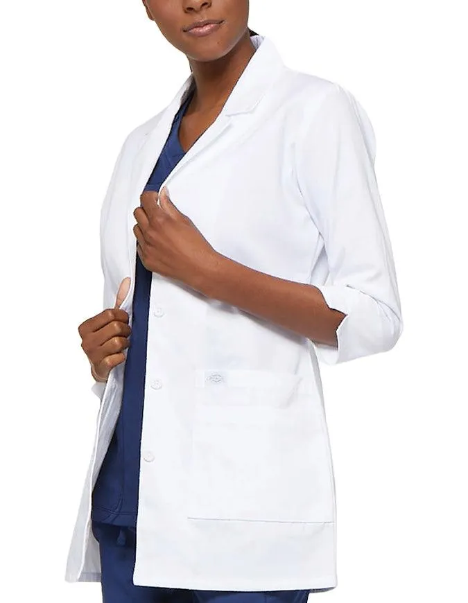 Dickies EDS Junior 30-Inch Women's White Medical Lab Coat