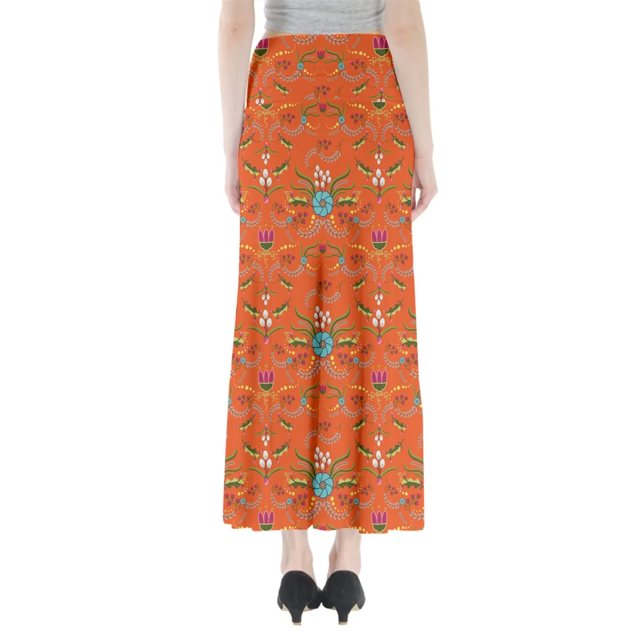 First Bloom Carrots Full Length Maxi Skirt