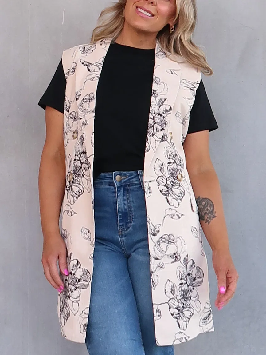 Gabrielle Sleeveless Jacket