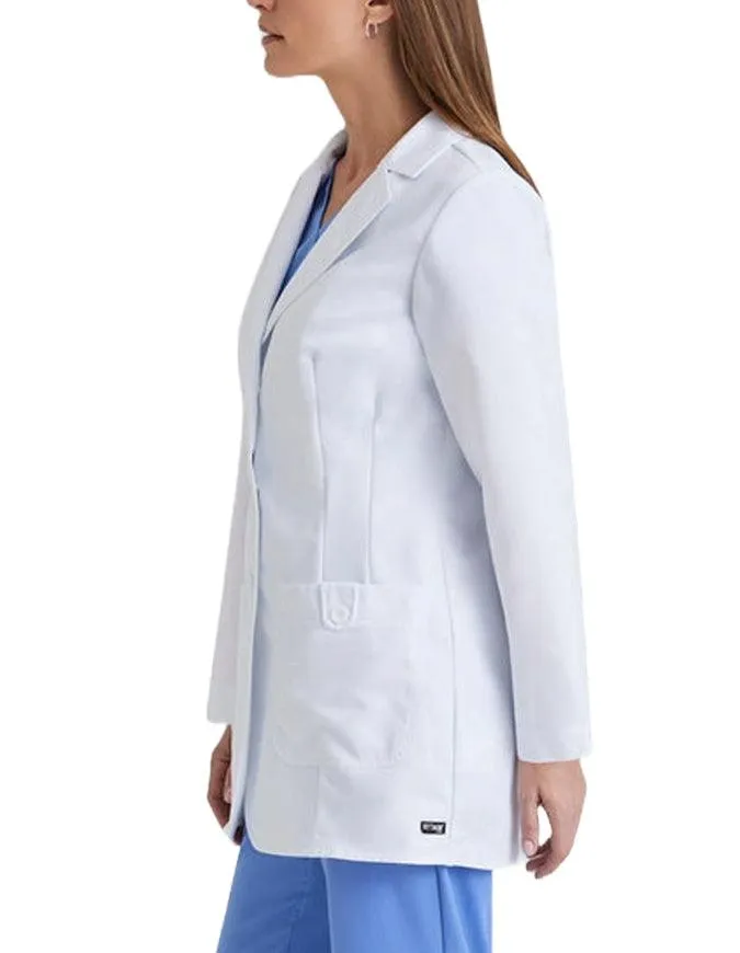 Grey's Anatomy 32 inch Women's Twill White Medical Lab Coat