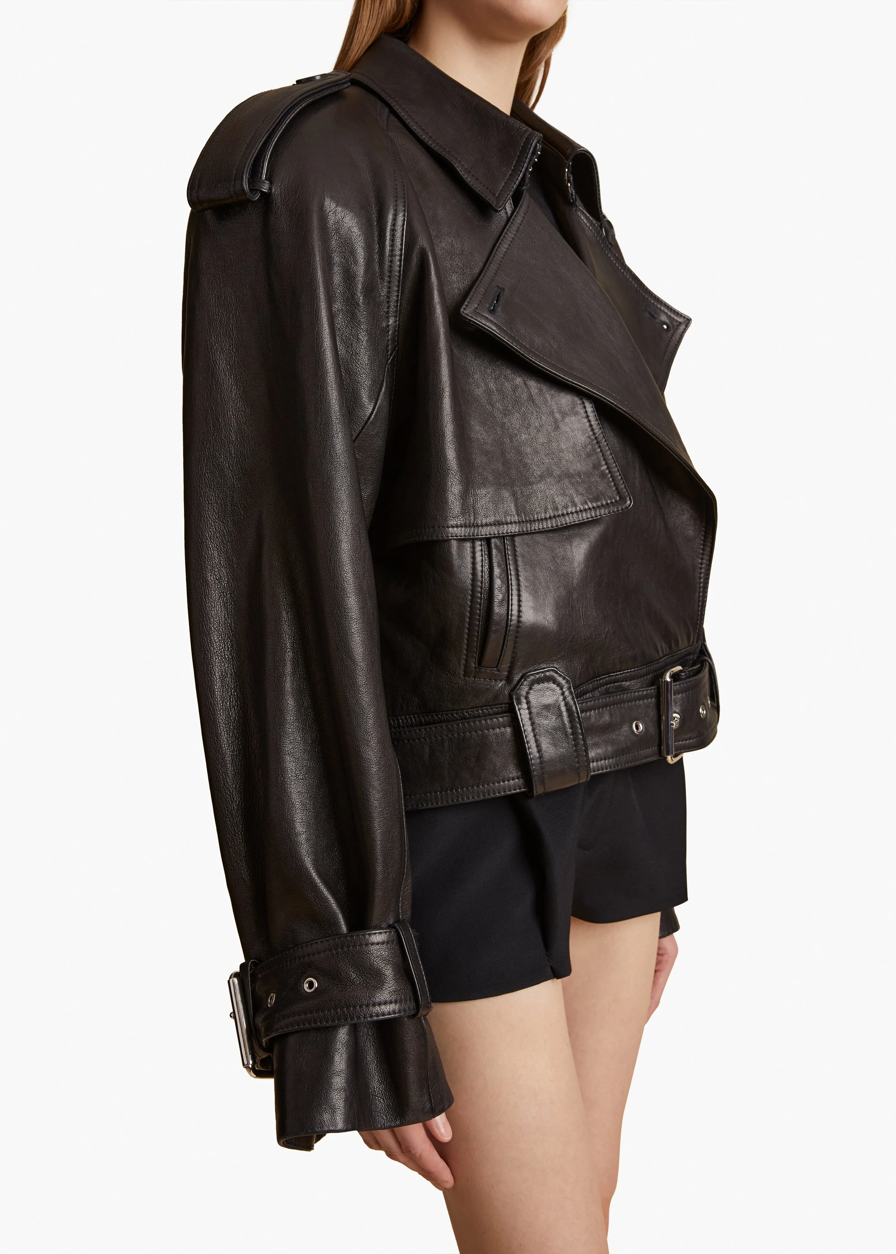 Hammond Jacket in Black Leather