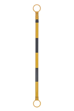 JBC™ 3 1/2' - 6' Black And Yellow ABS Plastic Cone Bar