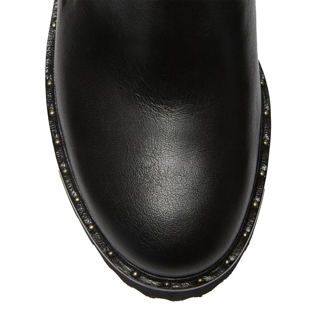 Jester Boot in Black Leather