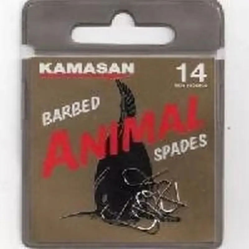 Kamasan Barbed Animal Spades 10 Pack - Size 14 (Del)