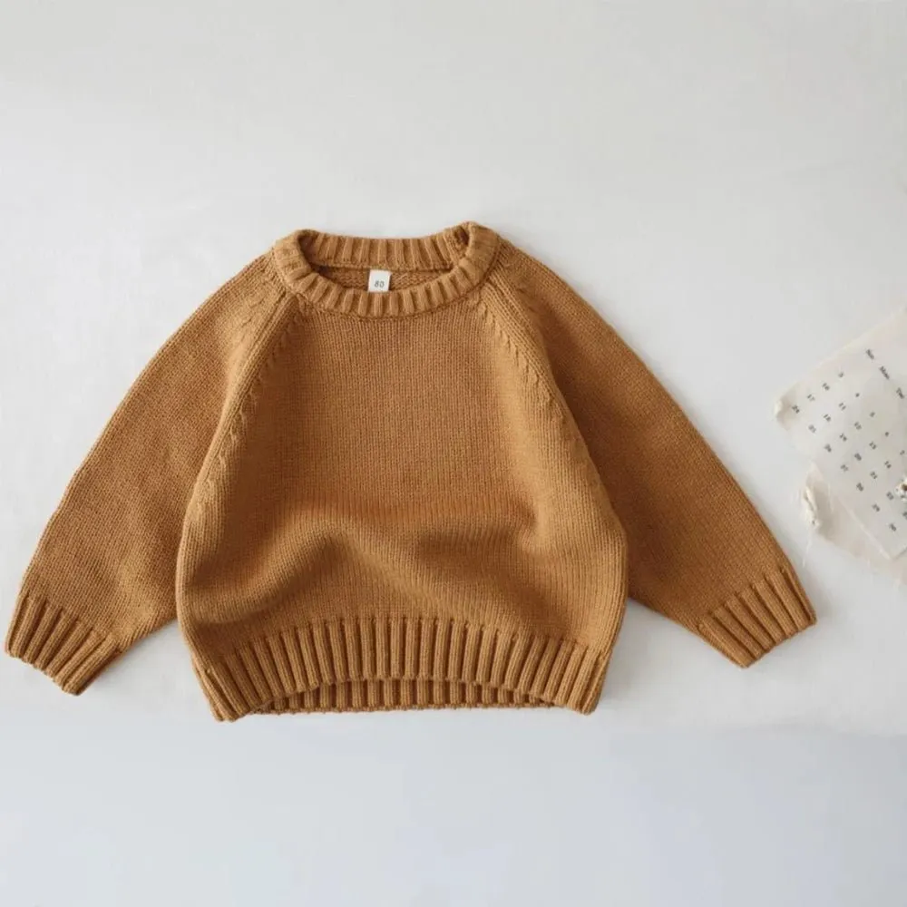 Kids' Colorful Crew Neck Sweater