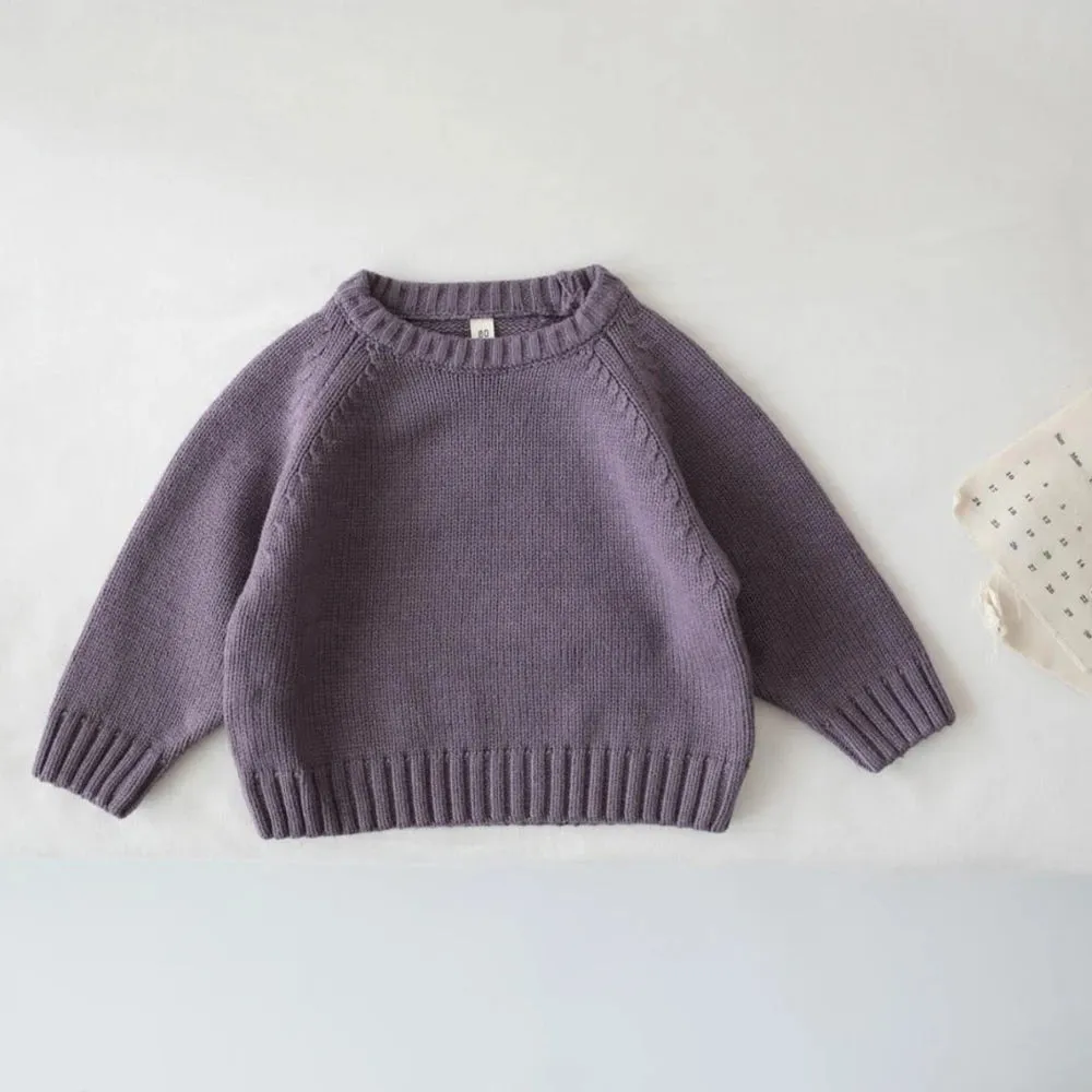 Kids' Colorful Crew Neck Sweater