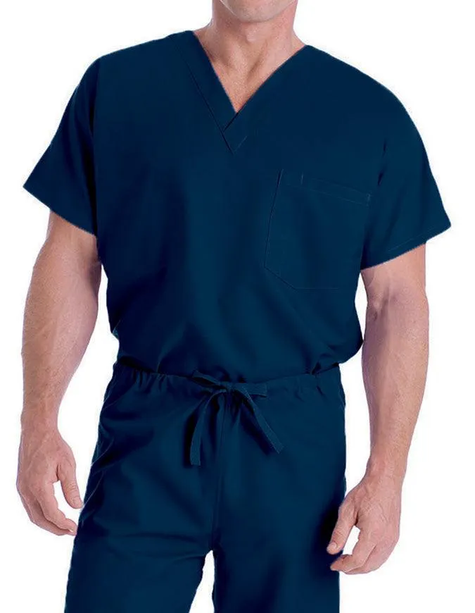 Landau 27.5 Inch Unisex Reversible V-Neck Scrub Top