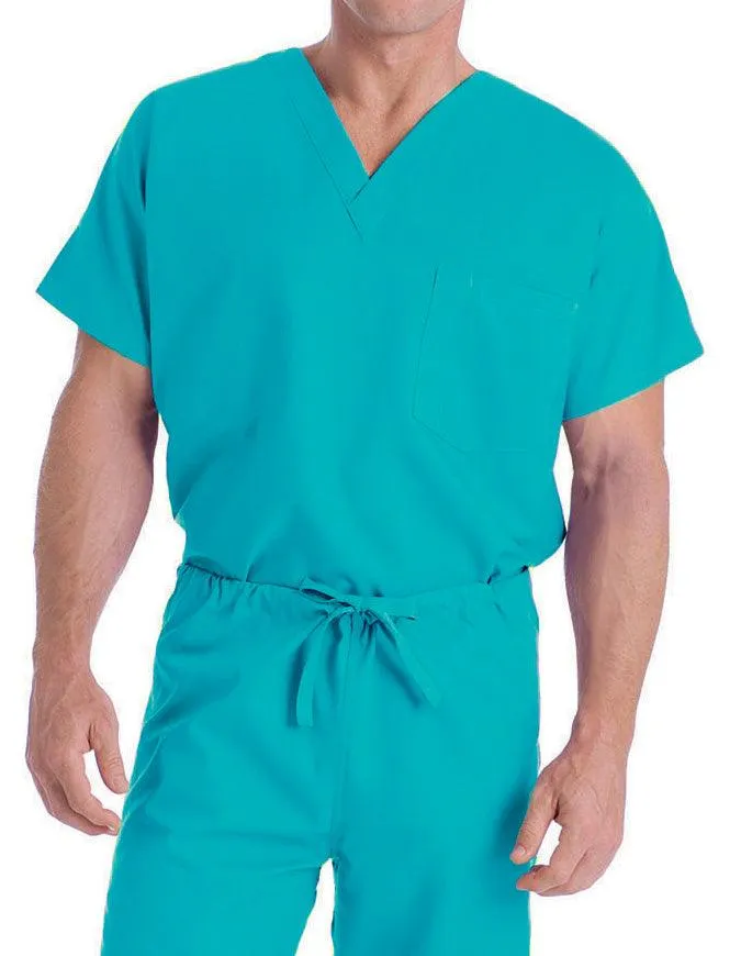 Landau 27.5 Inch Unisex Reversible V-Neck Scrub Top