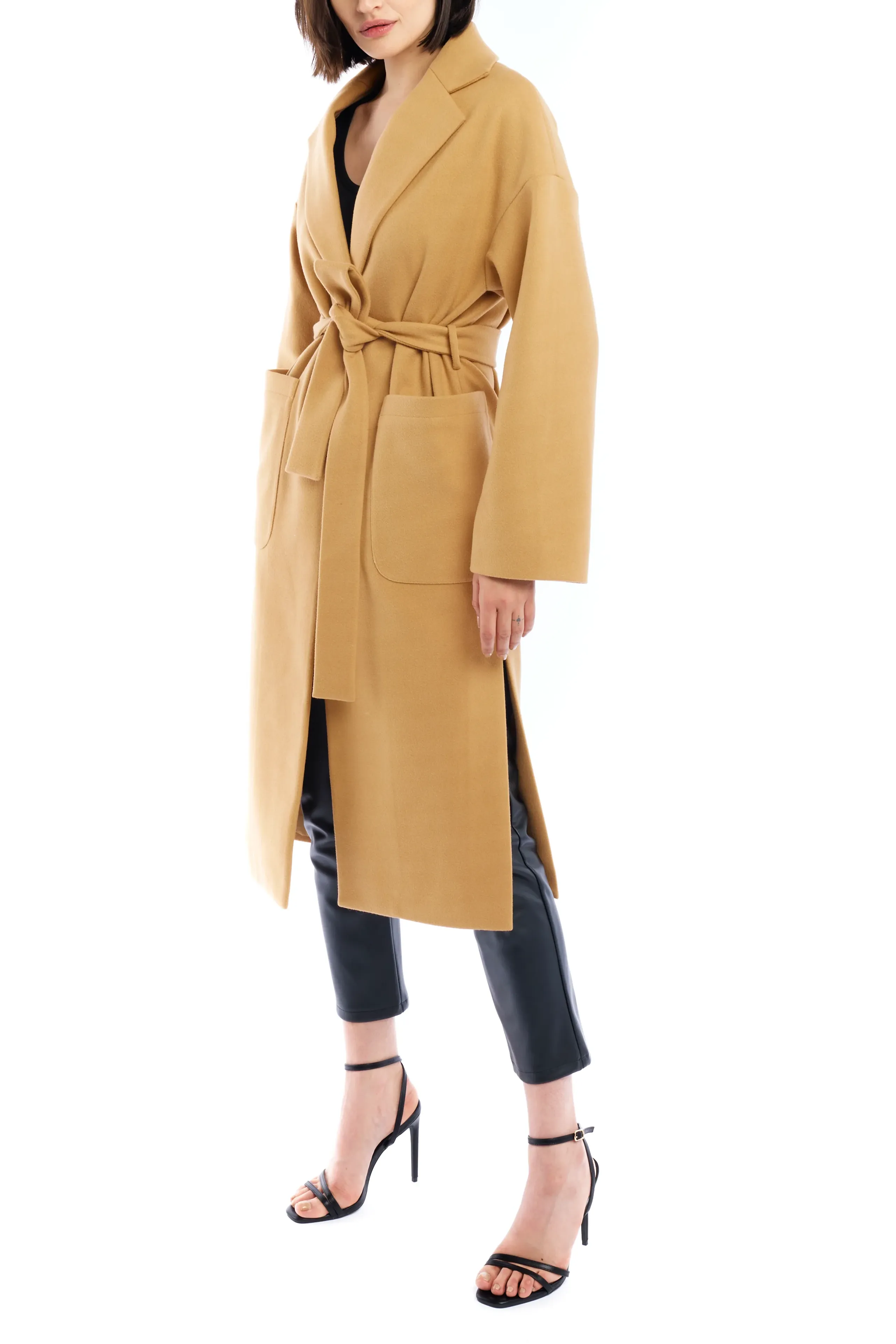 LBLC the Label: Marie Tie Front Midi Length Trench Jacket