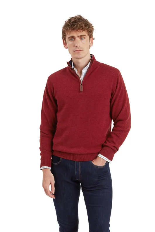 Lewis Lambswool 1/4 Zip Jumper