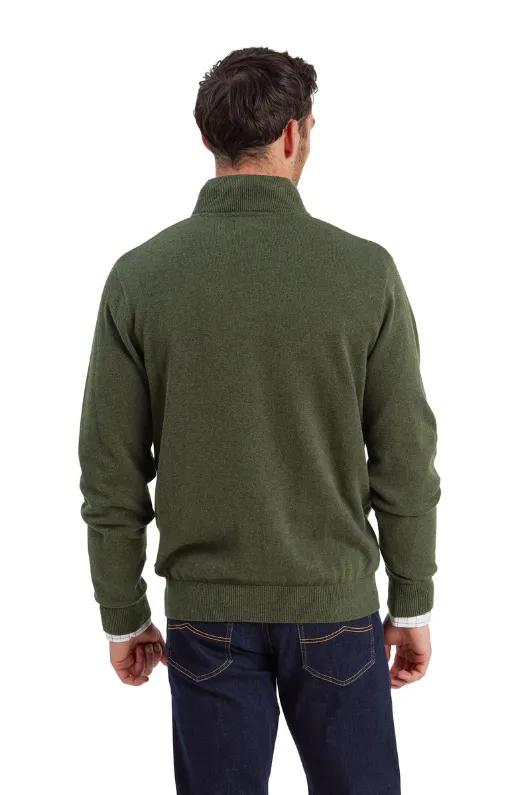 Lewis Lambswool 1/4 Zip Jumper