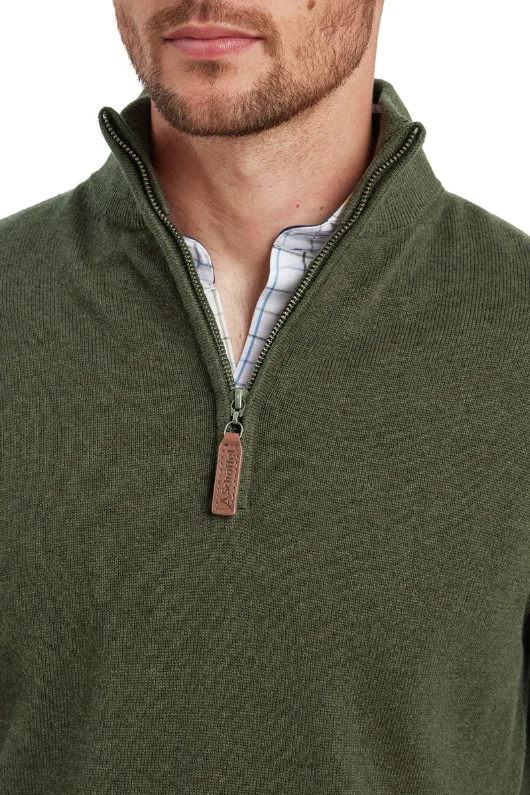 Lewis Lambswool 1/4 Zip Jumper