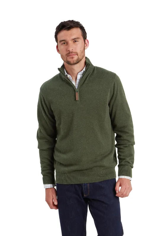 Lewis Lambswool 1/4 Zip Jumper