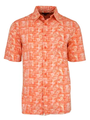 Men's Hawaiian Cotton Print Shirt - Mariana