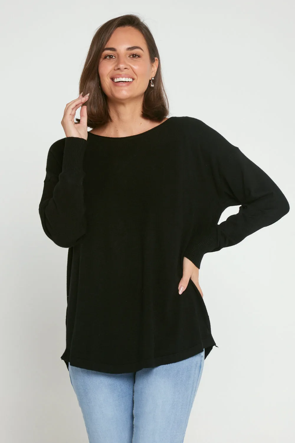 Nola Knit Jumper - Black