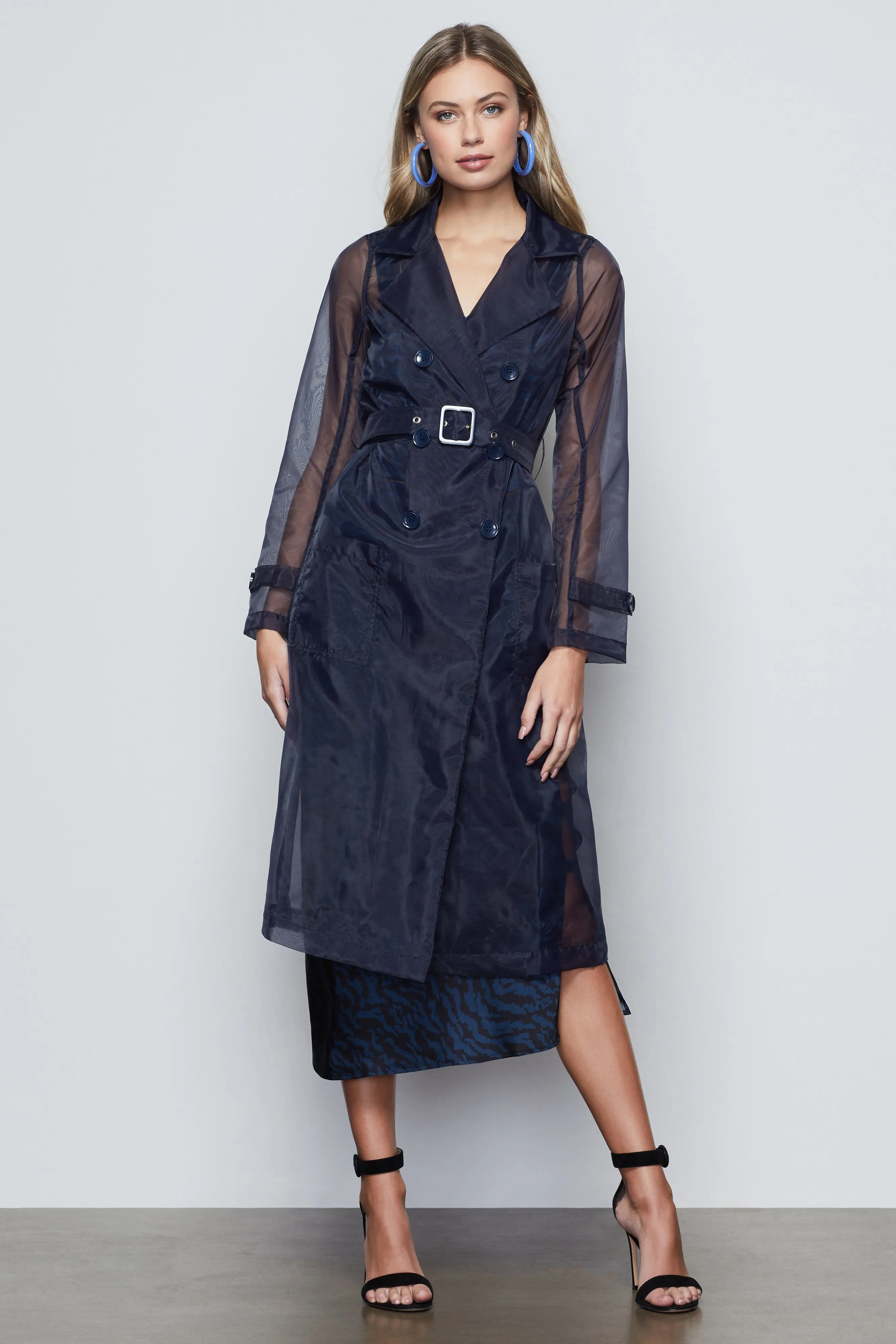 OFF DUTY ORGANZA TRENCH | NAVY001