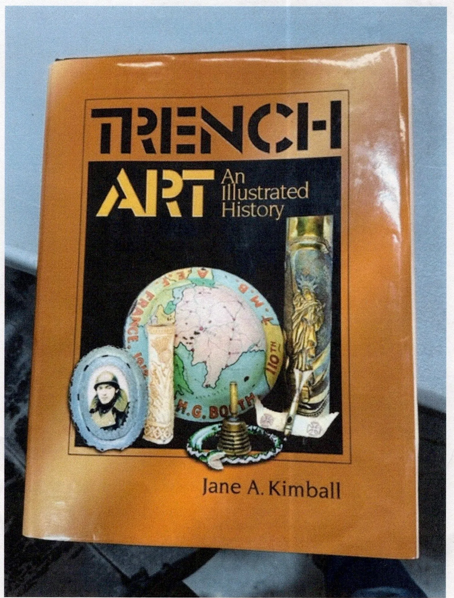 Original British WWI Trench Art Picture Frame Made From Aircraft Propellers by Lang Propeller Co. Ltd As Featured In The Book “Trench Art, An Illustrated History” by Jane Kimball on Page 312