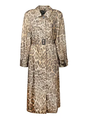 Oversized Leopard Trench