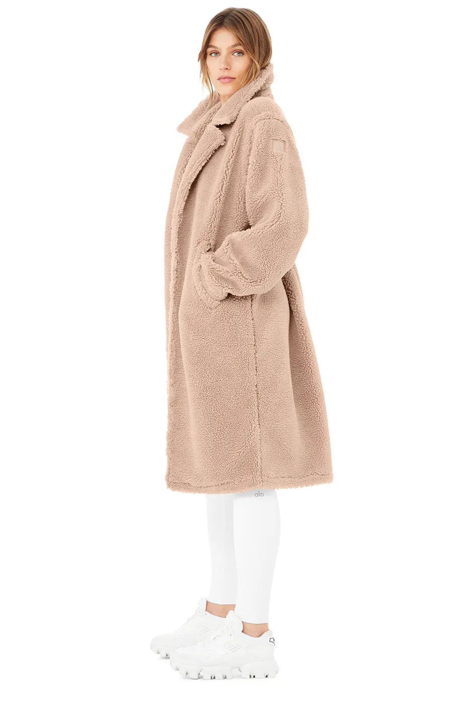 Oversized Sherpa Trench - Dusty Pink