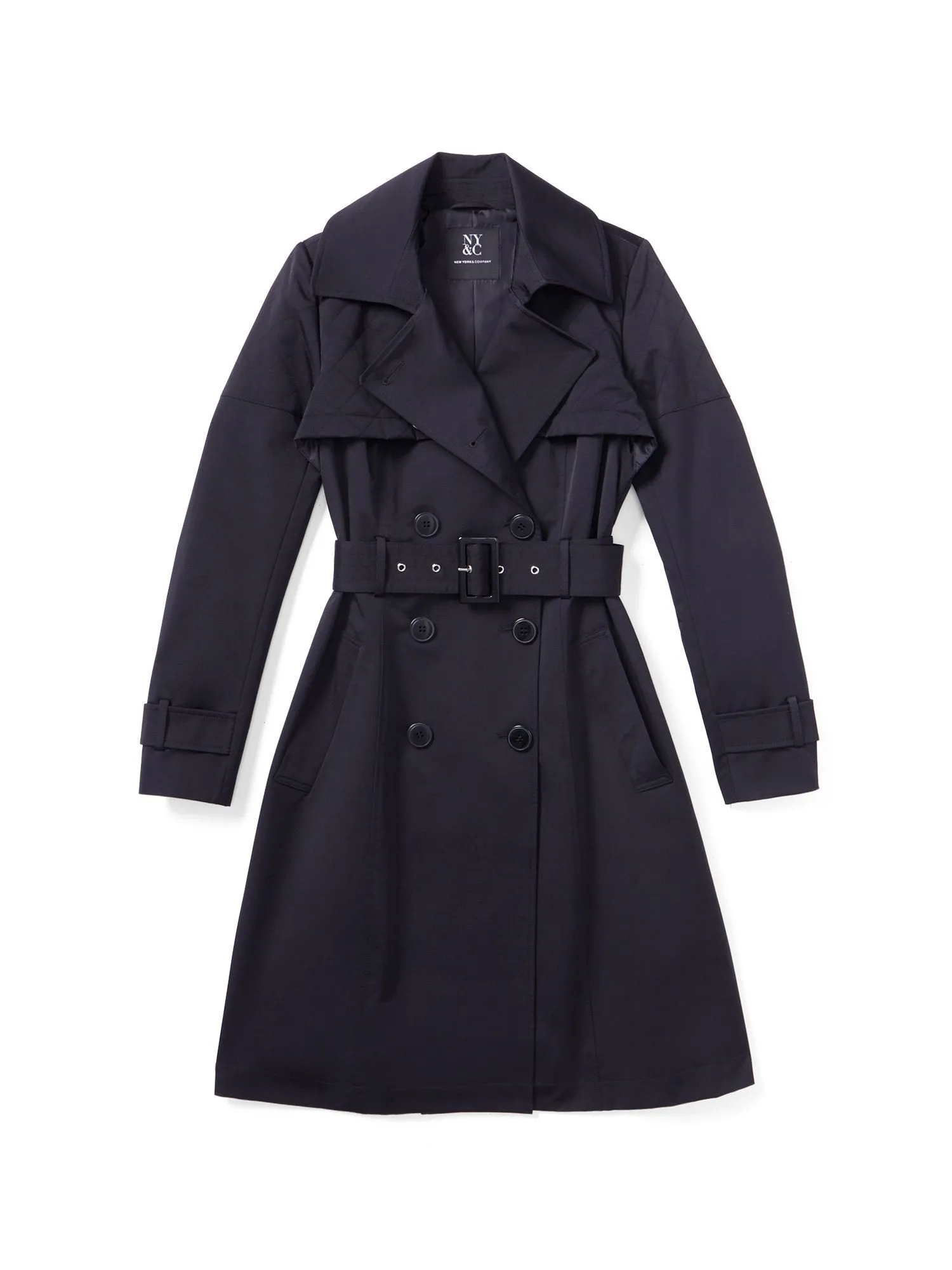 Quilted Belted Trenchcoat  - City Trench Collection