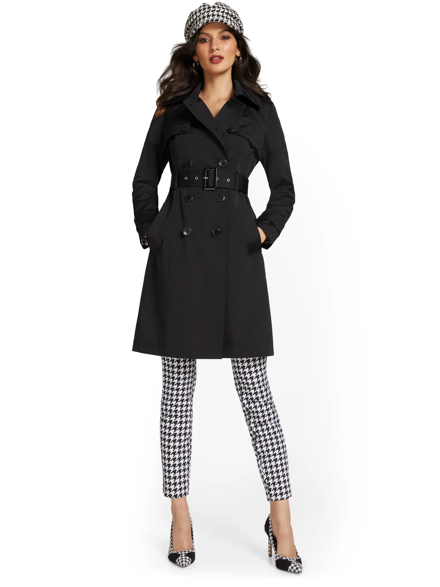 Quilted Belted Trenchcoat  - City Trench Collection