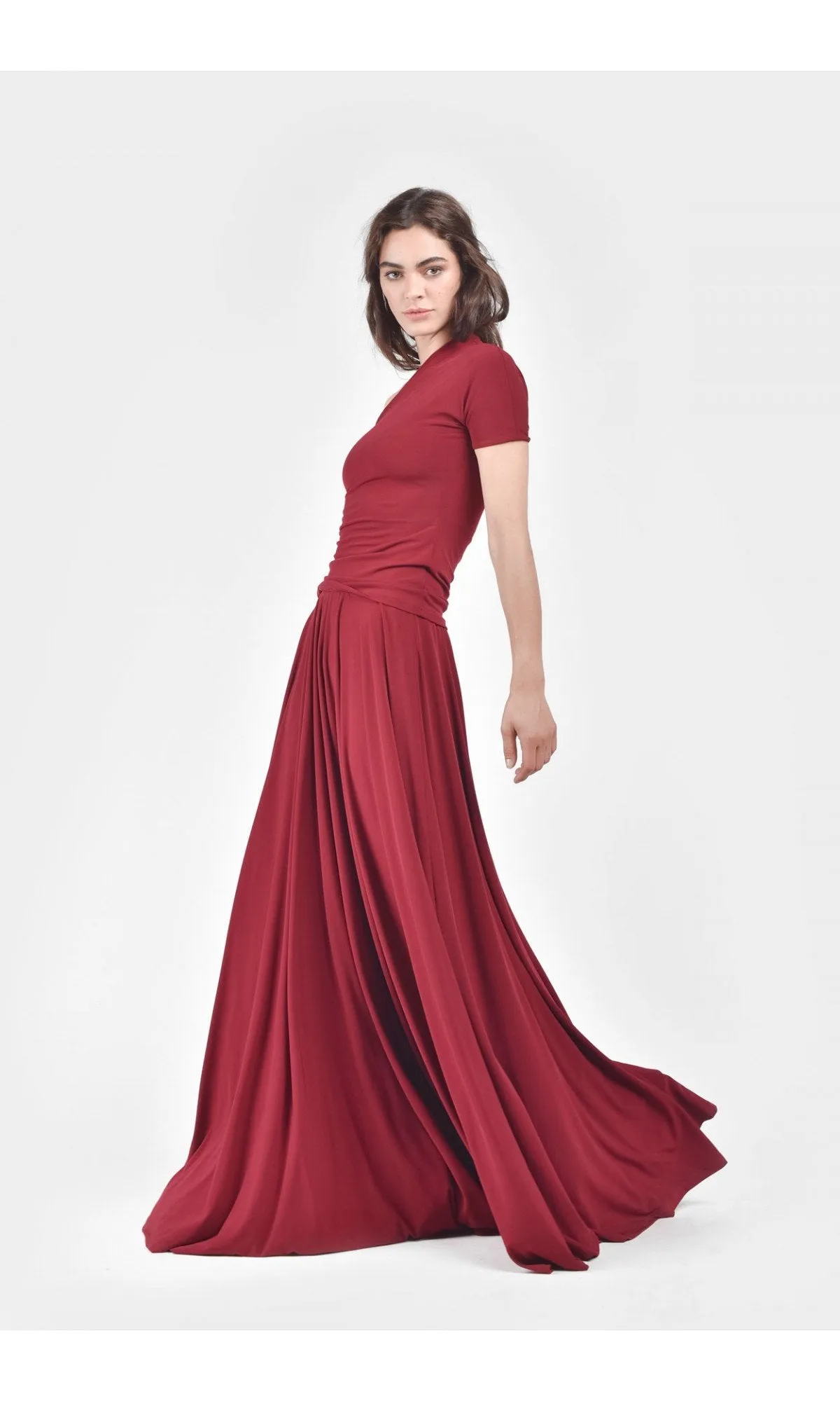 Rich Flared Maxi Skirt