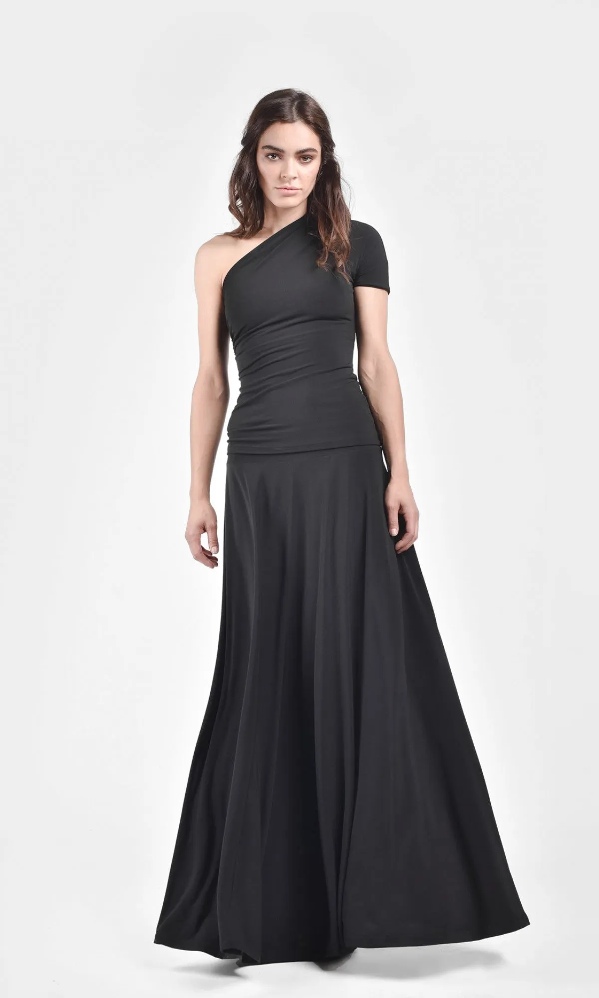 Rich Flared Maxi Skirt